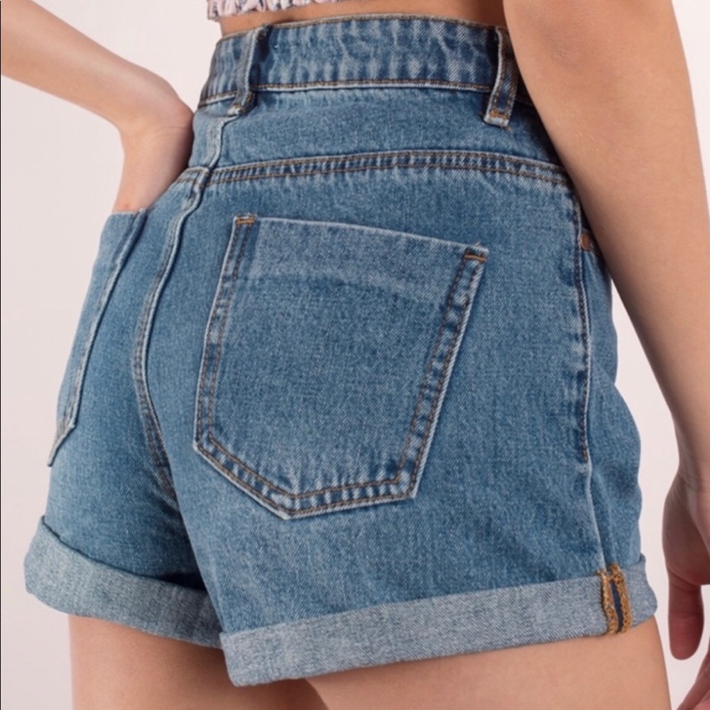 Tobi high waisted jean shorts